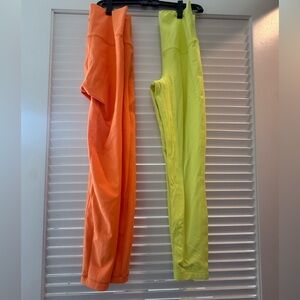 Lulu-B Orange and Yellow Leggings